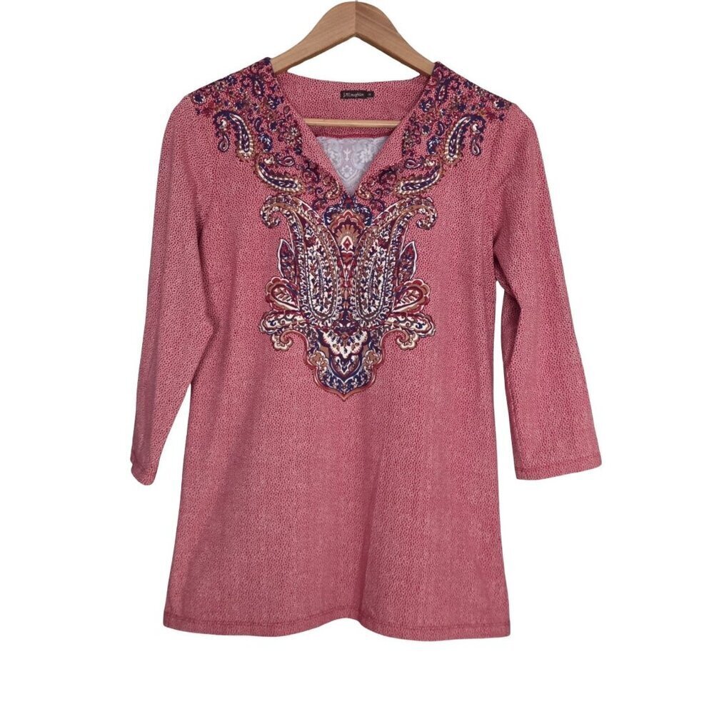 Women's - J. McLaughlin Paisley Catalina Cloth Blouse, Size Medium